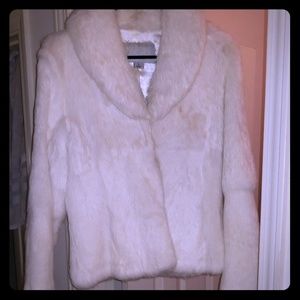 Wilsons Leather Rabbit Fur Coat